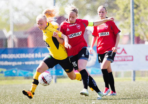 s Mia Persson och Elin Björklund och Ältas Astrid Larsson