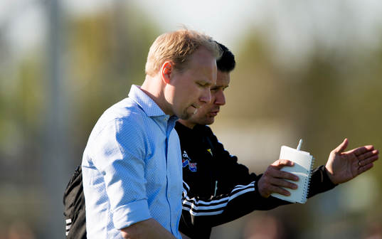 IFK Hässleholms tränarduo Daniel Nilsson och Fredrik