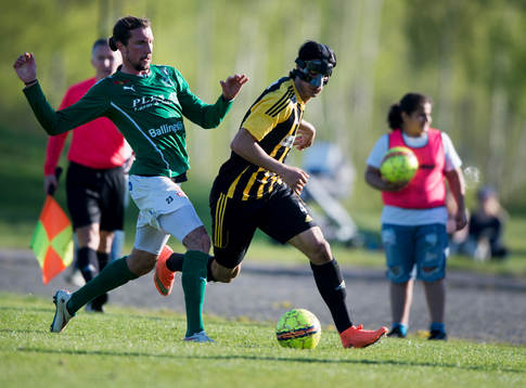 IFK Hässleholms Ameer Naseer i matchen i division 2 mellan