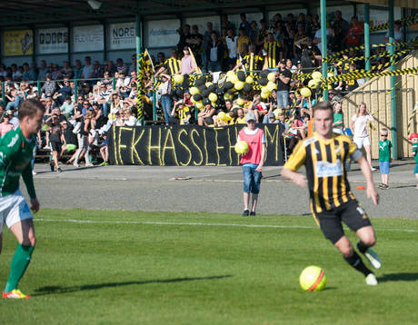 IFK Hässleholms supporters i matchen i division 2 mellan
