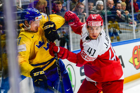 Sveriges Martin Lundberg och Danmarks Jesper Jensen