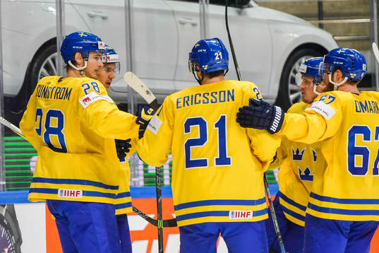 Sveriges Johan Sundström , Mikael Backlund , Jimmie