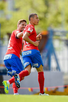 Helsingborgs Jordan Larsson jublar