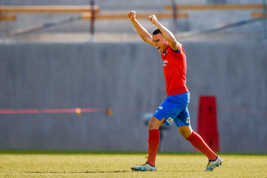 Helsingborgs Jordan Larsson jublar