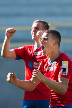 Helsingborgs Jordan Larsson jublar