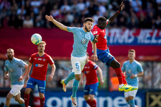 Malmö FFs Erdal Rakip och Helsingborgs Lalawélé Atakora