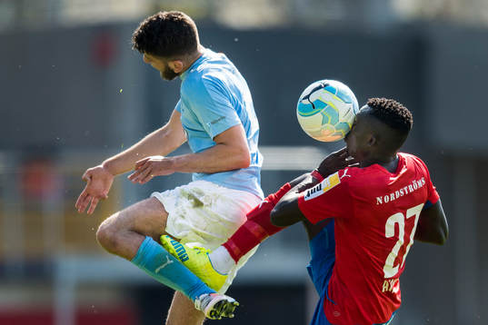 Malmö FFs Erdal Rakip och Helsingborgs Lalawélé Atakora