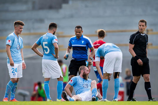 Malmö FFs Vidar Örn Kjartansson skadad