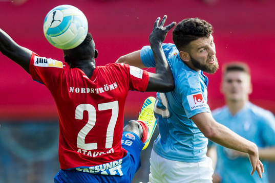 Helsingborgs Lalawélé Atakora och Malmö FFs Erdal Rakip