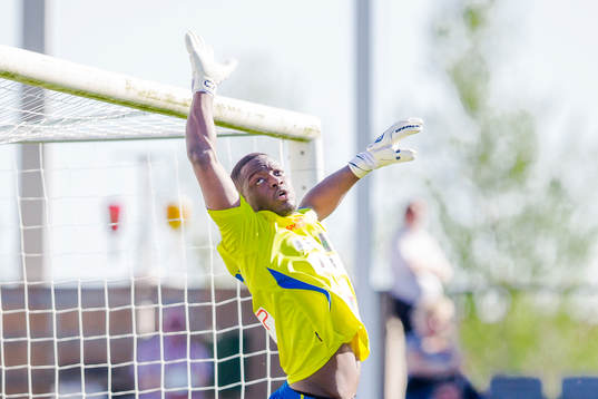 Landskronas målvakt Ismael Diawara