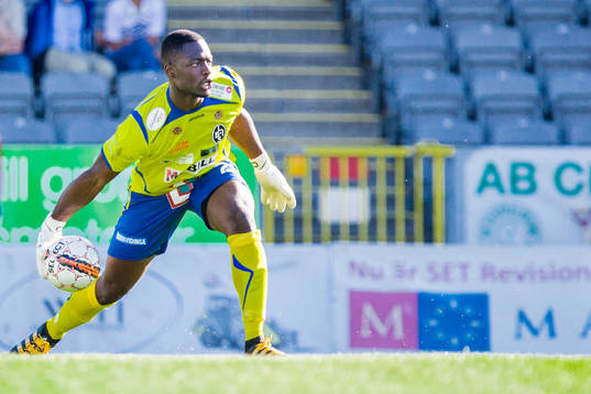 Landskronas målvakt Ismael Diawara