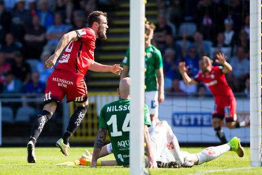 Norrköpings Emir Kujovic gör 0-2