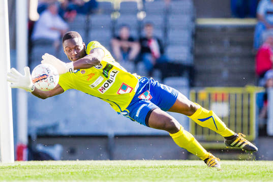 Landskronas målvakt Ismael Diawara
