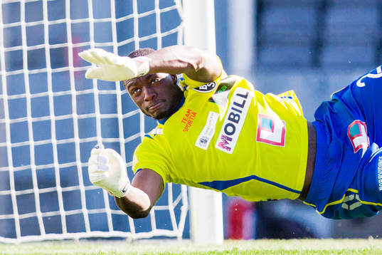 Landskronas målvakt Ismael Diawara