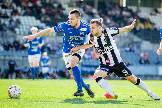 Norrbys Richard Yarsuvat och Landskronas Filip Pivovski