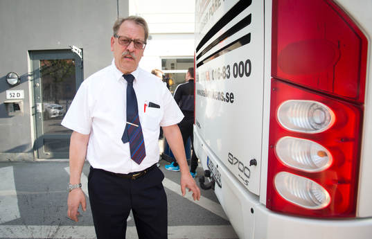 Hammarbys chaufför "Nalle" och Hammarbys spelarbuss
