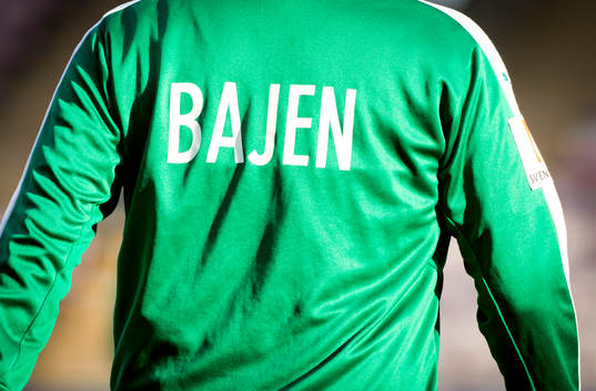 Texten Bajen på ryggen