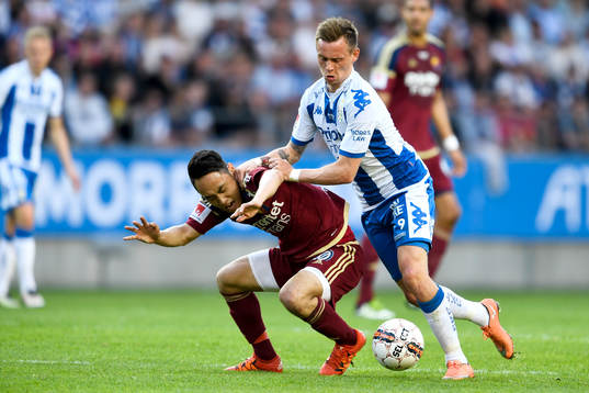 Djurgårdens Seon-Min Moon och IFK Göteborgs Jakob Ankersen