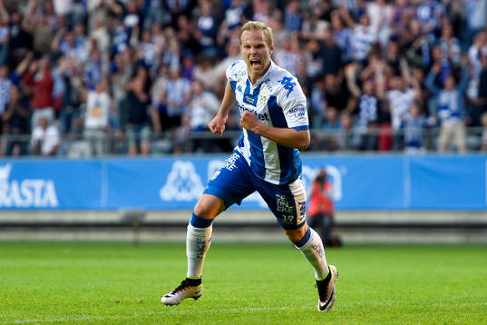 IFK Göteborgs Gustav Engvall jublar