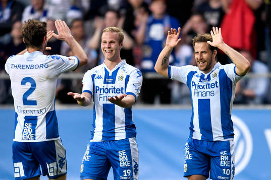 IFK Göteborgs Tobias Hysén jublar