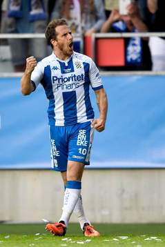 IFK Göteborgs Tobias Hysén jublar