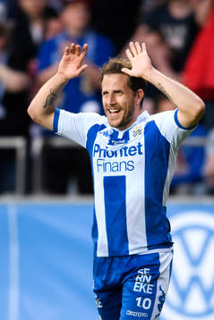 IFK Göteborgs Tobias Hysén jublar