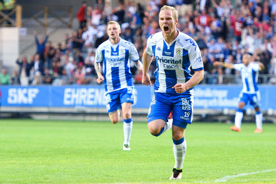 IFK Göteborgs Gustav Engvall jublar