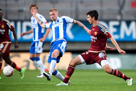 IFK Göteborgs Sebastian Eriksson och Djurgårdens Besard