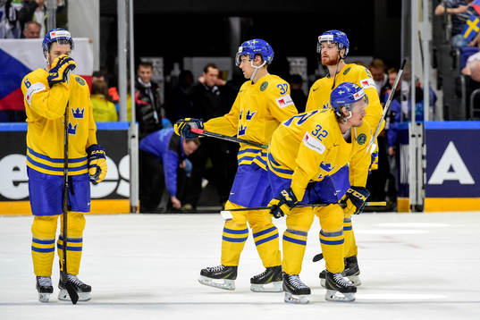 Sveriges Oscar Fantenberg, Magnus Nygren, Johan Norman och