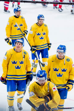 Sveriges Erik Gustafsson, Gustav Nyquist och Oscar