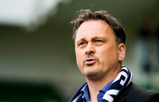 Sundsvalls sportchef Urban Hagblom innan fotbollsmatchen i
