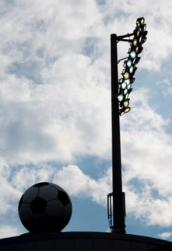 Norrporten Arena innan fotbollsmatchen i Allsvenskan mellan