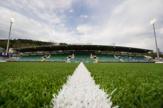 Norrporten Arena innan fotbollsmatchen i Allsvenskan mellan