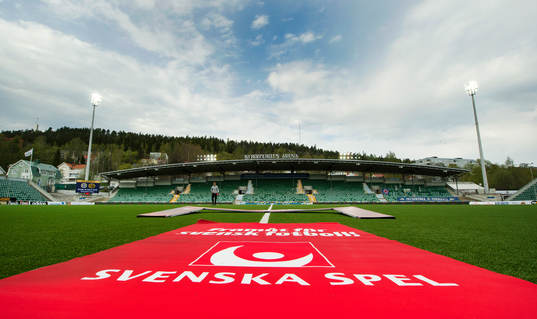 Norrporten Arena innan fotbollsmatchen i Allsvenskan mellan