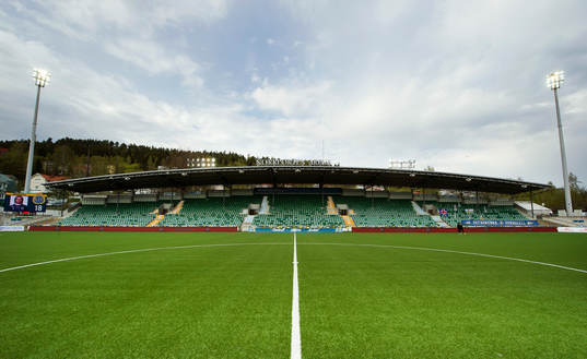 Norrporten Arena innan fotbollsmatchen i Allsvenskan mellan