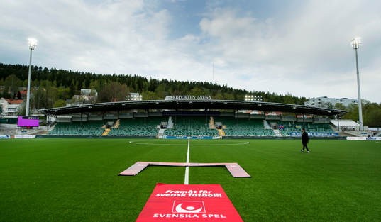 Norrporten Arena innan fotbollsmatchen i Allsvenskan mellan