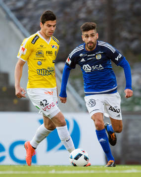 Falkenbergs Zlatan Krizanovic och Sundsvalls Stefan Silva