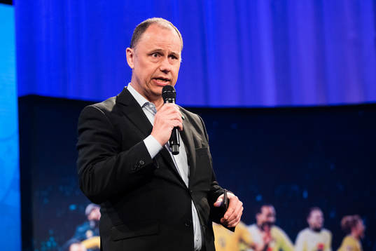 Sveriges presschef Niklas Bodell