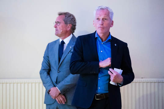 Sveriges förbundskapten Erik Hamrén och Svenska