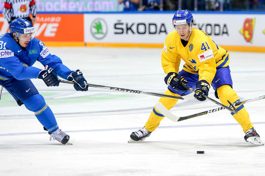 Kazakstans Konstantin Pushkaryov och Sveriges Alexander
