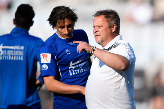 Åtvidabergs tränare Roar Hansen innan fotbollsmatchen i