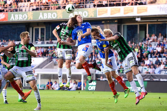 Nickduell mellan GAIS Craig Henderson, Åtvidabergs Fredrik