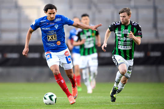 Åtvidabergs Mahmoud Eid och GAIS Johan Lundgren