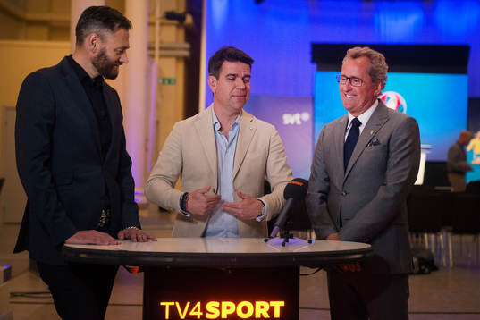Sveriges förbundskapten Erik Hamrén gästar Tv4's studio