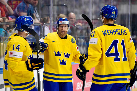 Sveriges Gustav Nyquist, Linus Klasen och Alexander