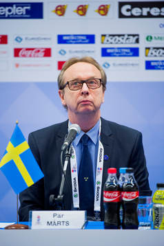 Sveriges förbundskapten Pär Mårts