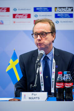 Sveriges förbundskapten Pär Mårts