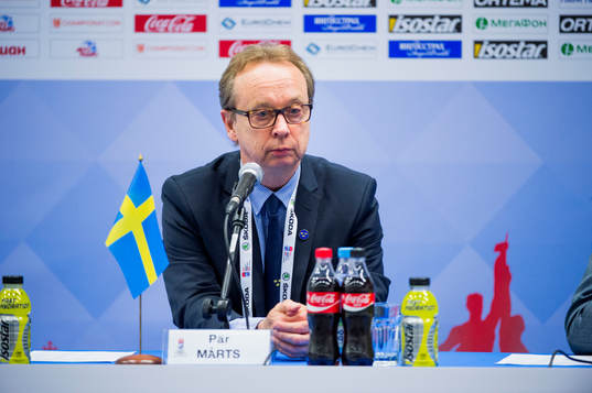 Sveriges förbundskapten Pär Mårts