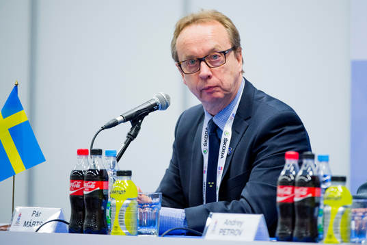 Sveriges förbundskapten Pär Mårts