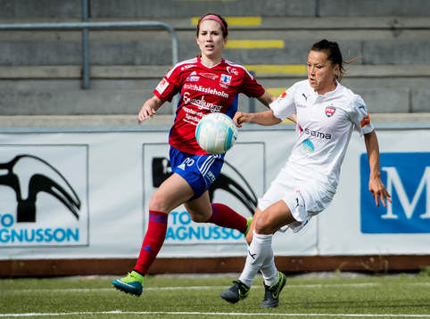 Närkamp mellan Vittsjös Rachel Mercik och Rosengårds